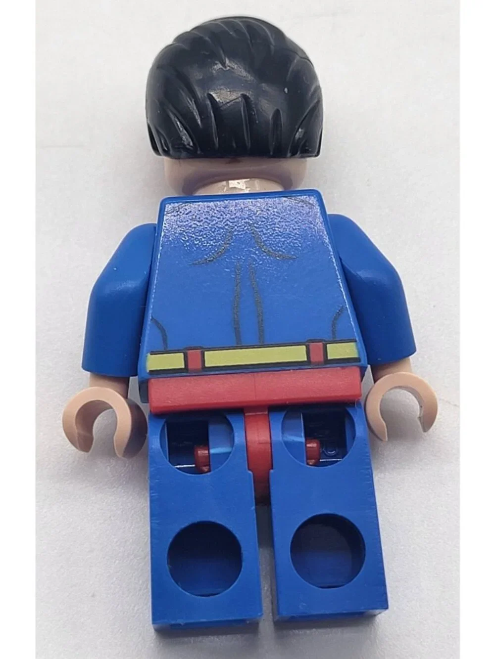 Lego Superman Two Sided Face Red Eyes Open Mouth (No Cape)